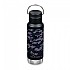 [해외]KLEAN KANTEEN Insulated Classic 스테인리스 스틸 병 루프 모자 532ml 6138634317 Black Camo