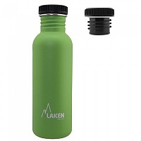 [해외]LAKEN 스테인리스 병 검은 모자 Basic Steel 7138779324 Green