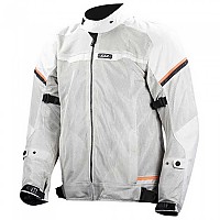 [해외]LS2 Textil Riva 자켓 9138212662 Light Grey / High Vis Orange