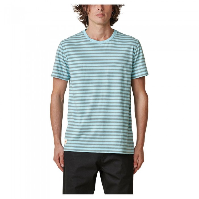 [해외]글로브 Horizon Striped Short Sleeve Round Neck T-Shirt 14138642369 Marine