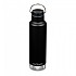 [해외]KLEAN KANTEEN 스테인리스 병 Insulated Classic 590ml 고리 캡 3138634324 Black