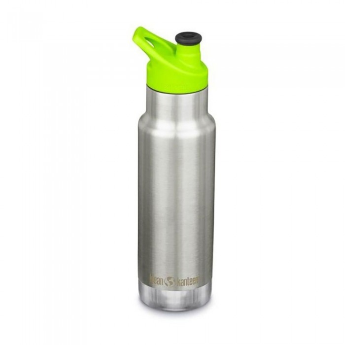 [해외]KLEAN KANTEEN 단열 클래식 스테인리스 스틸 키즈 보틀 키즈 스포츠 모자 355ml 3138634332 Brushed Stainless