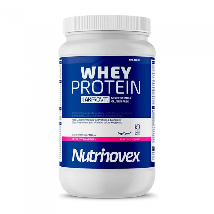 [해외]NUTRINOVEX Lakprovit Whey Protein 650g Strawberry Powder 12138439464