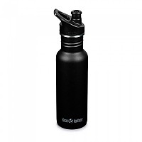 [해외]KLEAN KANTEEN 스테인리스 병 Classic 532ml 스포츠 캡 12138634295 Black