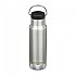 [해외]KLEAN KANTEEN Insulated Classic 스테인리스 스틸 병 루프 모자 355ml 12138634319 Brushed Stainless