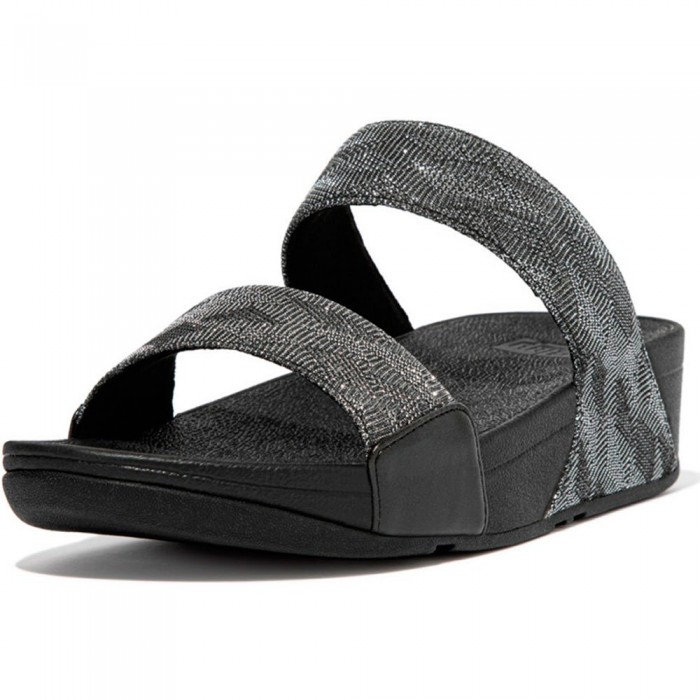 [해외]핏플랍 Lulu Geo Glitz Sandals All Black