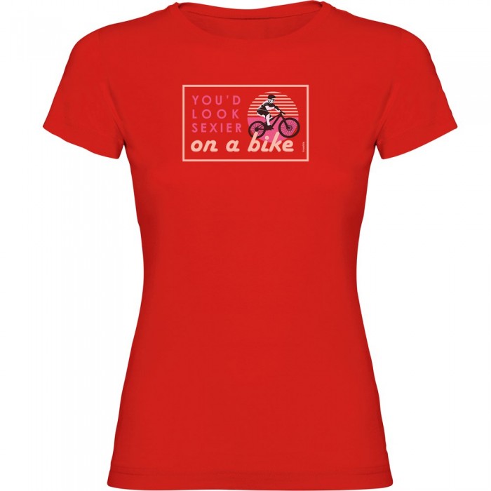 [해외]KRUSKIS Sexier On A Bike 반팔 티셔츠 1138061964 Red