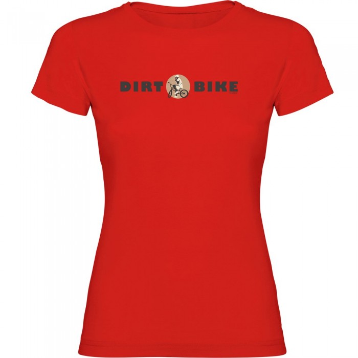 [해외]KRUSKIS Dirt Bike 반팔 티셔츠 1138062159 Red