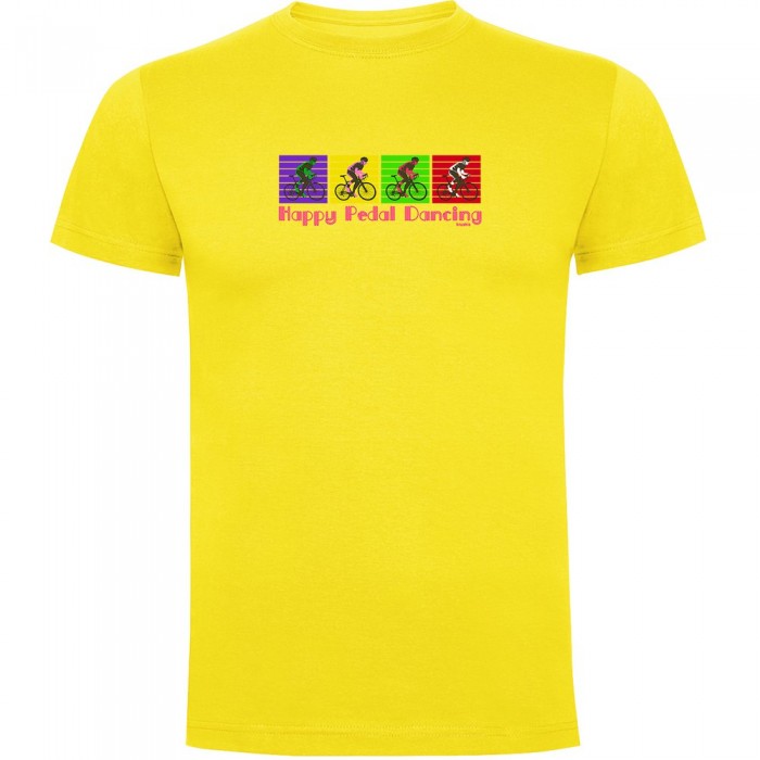 [해외]KRUSKIS Happy Pedal Dancing 반팔 티셔츠 1138061972 Yellow