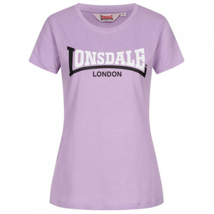 [해외]LONSDALE Achnavast 반팔 티셔츠 138794939 Lilac / Black / White