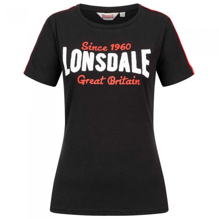 [해외]LONSDALE Creggan 반팔 티셔츠 138795040 Black / Red / White