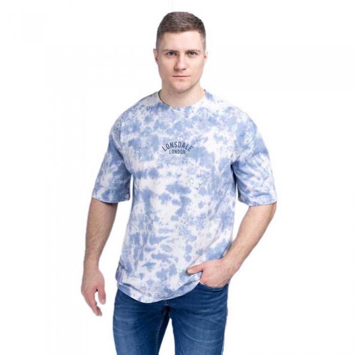 [해외]LONSDALE Whaligoe 반팔 티셔츠 138795298 Washed Blue / Navy