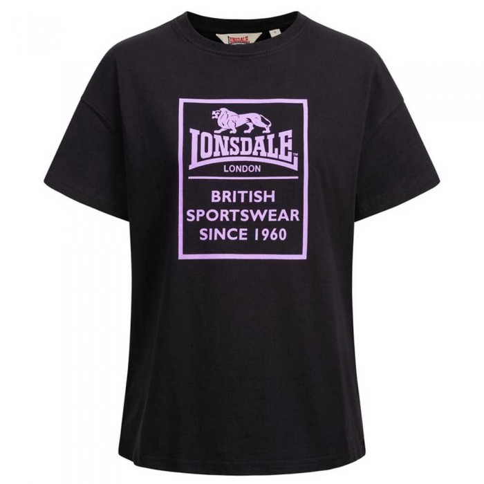 [해외]LONSDALE Ramscraigs 반팔 티셔츠 7138795219 Black / Lilac