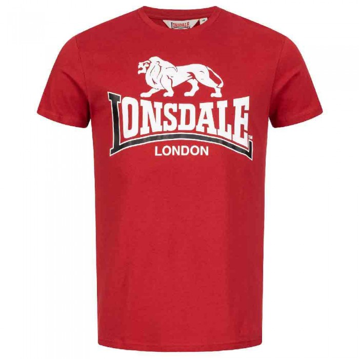 [해외]LONSDALE Parson 반팔 티셔츠 7138795202 Dark Red / White / Black