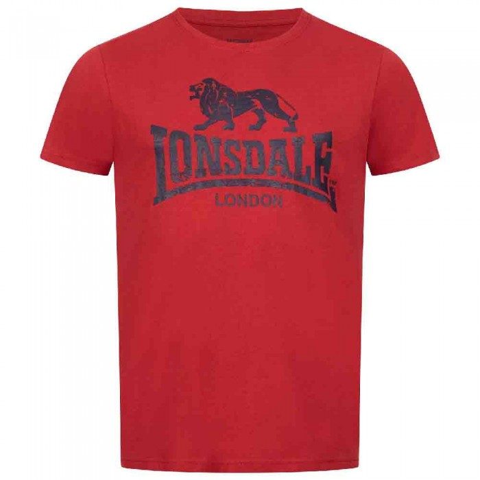 [해외]LONSDALE Silverhill 반팔 티셔츠 7138795234 Dark Red / Navy