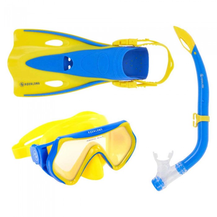 [해외]아쿠아렁 SPORT Hero Junior Snorkeling Set 10138773537 Yellow / Blue