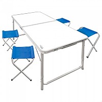[해외]AKTIVE 의자가 있는 테이블 120x60x70 cm 4138860629 Grey