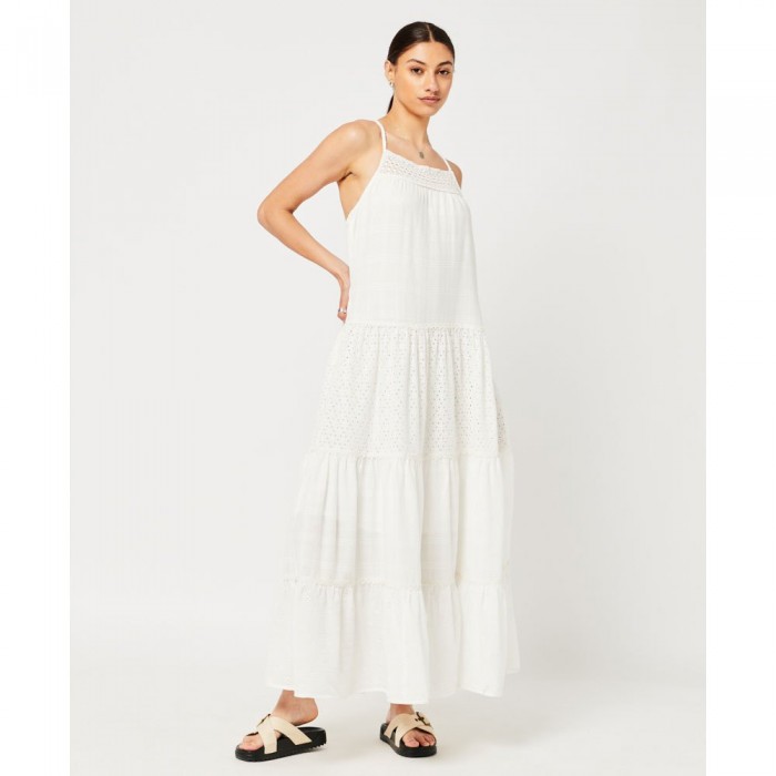 [해외]슈퍼드라이 드레스 Vintage Lace Cami Maxi 138566533 Brilliant White