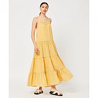 [해외]슈퍼드라이 Vintage Lace Cami Maxi 드레스 138566534 Lemon Yellow