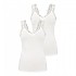 [해외]PIECES Barbera Lace 민소매 V넥 티셔츠 2 단위 138856945 Bright White / Pack 2