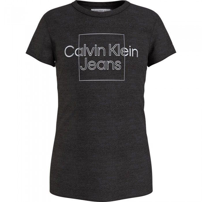[해외]캘빈클라인 JEANS 티셔츠 Metallic Box Slim 15138805205 Ck Black