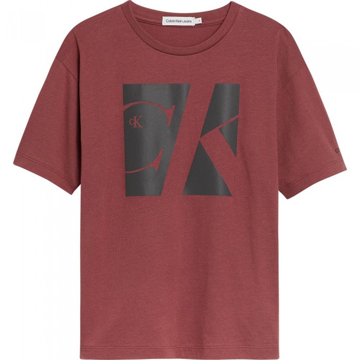 [해외]캘빈클라인 JEANS 티셔츠 Reflective Monogram 로고 15138805228 Terracotta Tile