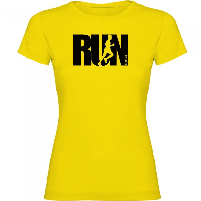 [해외]KRUSKIS 반팔 티셔츠 Word Run 6138255999 Yellow
