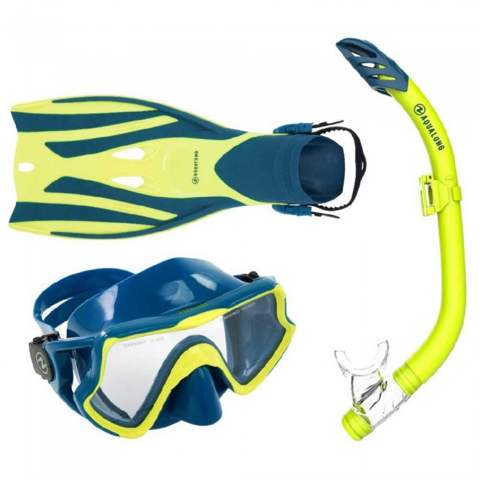 [해외]아쿠아렁 SPORT Trooper Snorkeling Set 10138773560 Yellow / Petrol