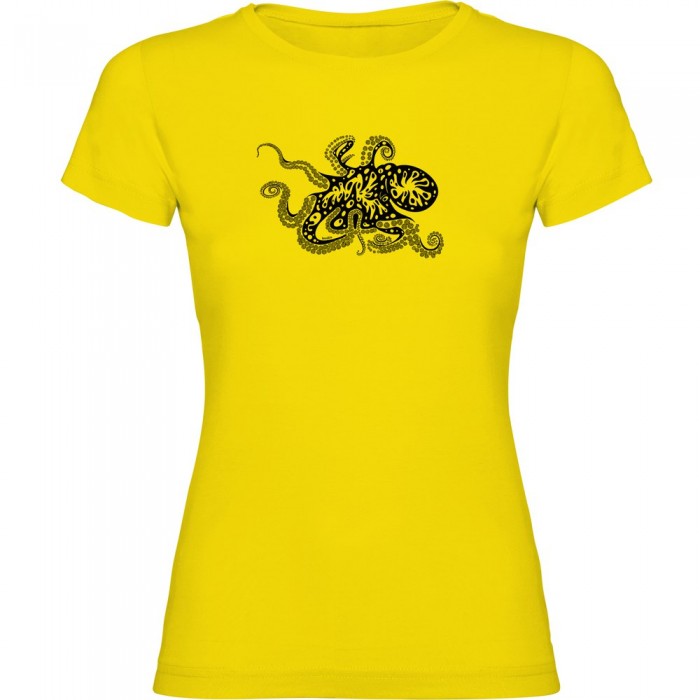 [해외]KRUSKIS 반팔 티셔츠 Psychedelic Octopus 10138100763 Yellow