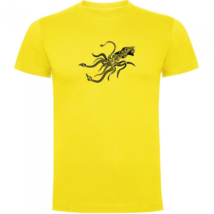 [해외]KRUSKIS Squid Tribal 반팔 티셔츠 10138100783 Yellow