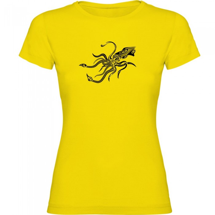[해외]KRUSKIS Squid Tribal 반팔 티셔츠 10138100793 Yellow