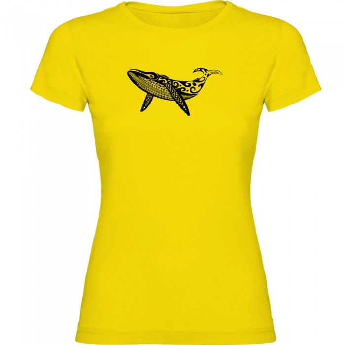 [해외]KRUSKIS Whale Tribal 반팔 티셔츠 10138100808 Yellow