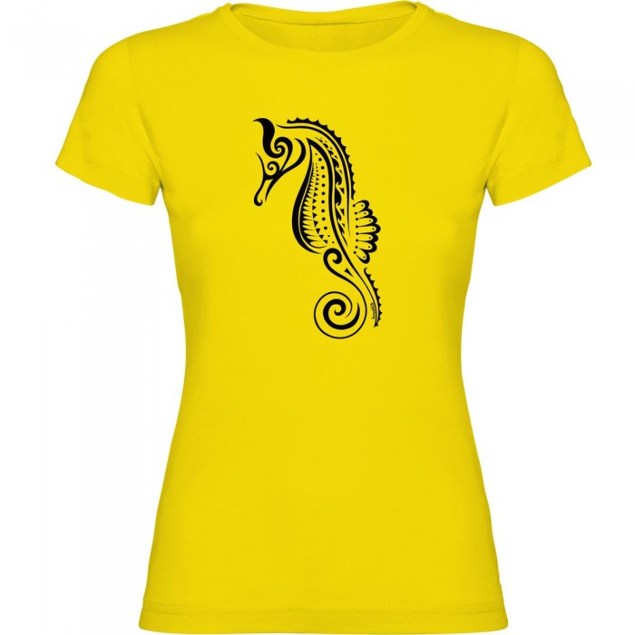 [해외]KRUSKIS Seahorse Tribal 반팔 티셔츠 10138100823 Yellow