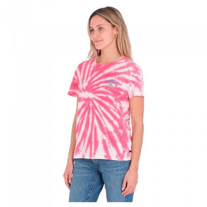 [해외]헐리 Club Washed Relaxed 반팔 크루넥 티셔츠 14138699664 Multi Color Swirl