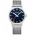 [해외]몬데인 Classic 40 mm 시계 138893377 Deepest Blue / St. Steel Brushed Stainlees Steel Mesh