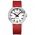 [해외]몬데인 Original Automatic 41 mm 시계 138893412 White / St. Steel Brushed / Red Leather