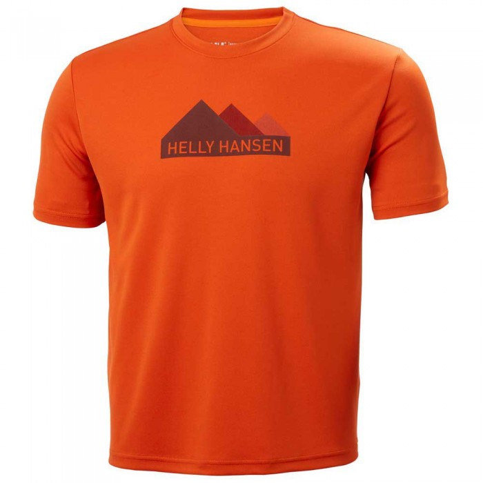 [해외]헬리한센 Tech Graphic Short Sleeve T-Shirt 8138597492 Patrol Orange