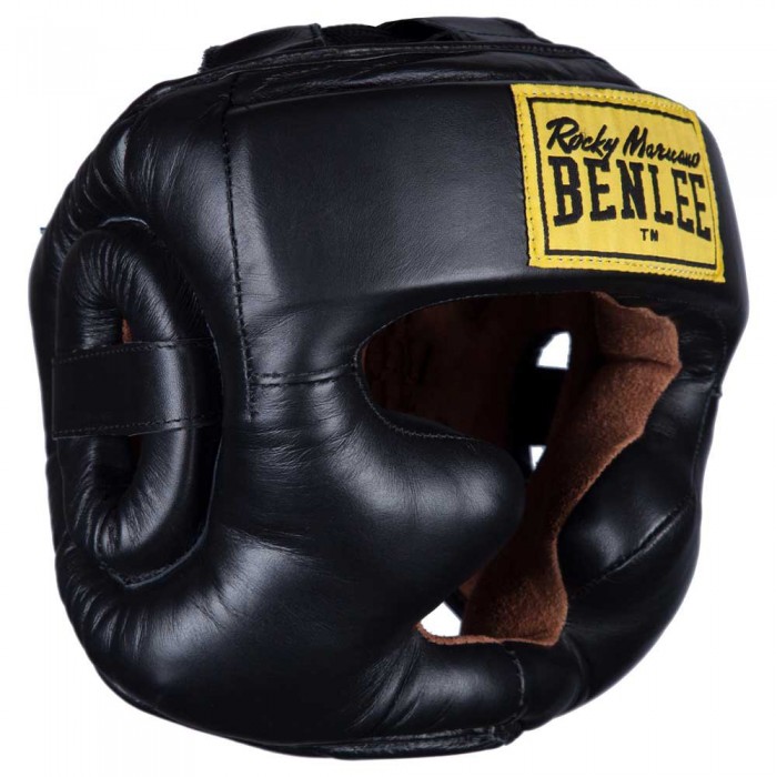[해외]BENLEE Full Face Protection Leather Head Gear With Cheek Protector 7138836622 Black