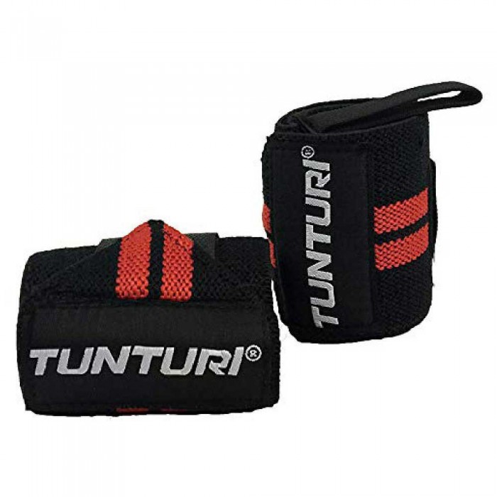 [해외]TUNTURI Wrist Wraps Hand Wrap 2 Units 7138849547 Red
