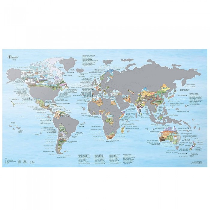 [해외]AWESOME MAPS 하이킹 지도 Scratch Edition Best 하이킹 트레일s In The World Scratch 4138435079