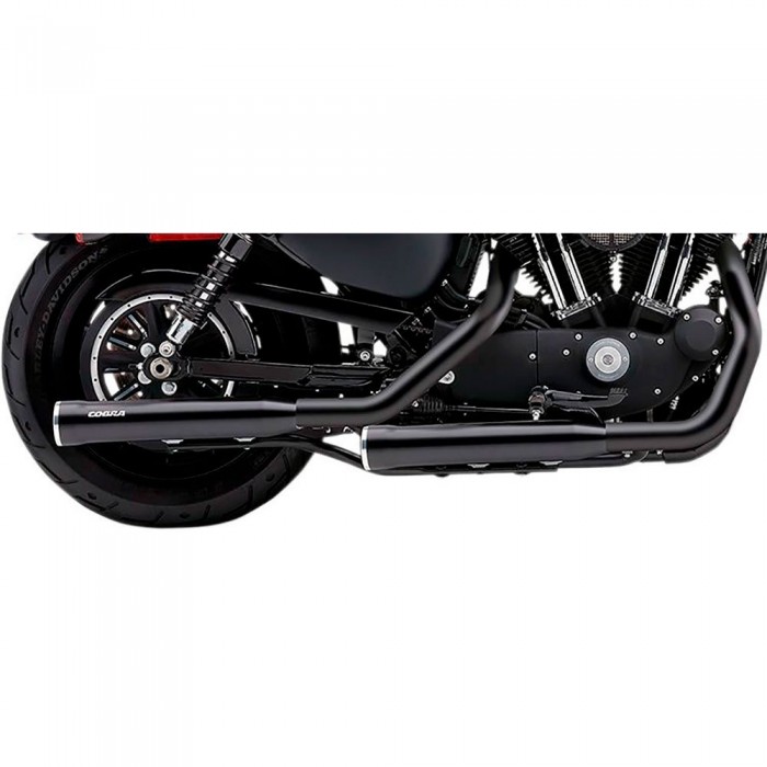 [해외]COBRA Harley Davidson 6081RB 슬립온 머플러 9138835558 Matt Black