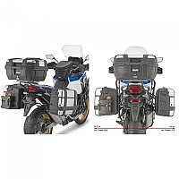 [해외]기비 Monokey Honda CRF Africa Twin Adventure Sports 20 1000 L 사이드 케이스 장착 9138411853 Black