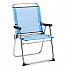 [해외]SOLENNY 고정 접이식 의자 알루미늄 90x58x58 cm 6138814828 Blue