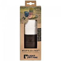 [해외]LIGHT MY FIRE MyCup´n Lid Short 250ml 4 팩 4138833465 Nature