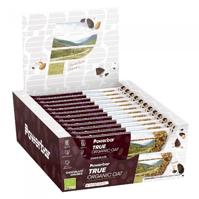 [해외]파워바 초콜릿 덩어리 True Organic Oat 40g 단백질 바 상자 16 단위 14138818186 Brown