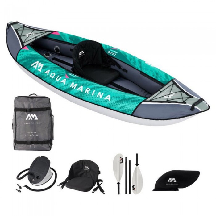 [해외]AQUA MARINA Laxo 285 Inflatable Kayak 14138852647 Green / Grey / White
