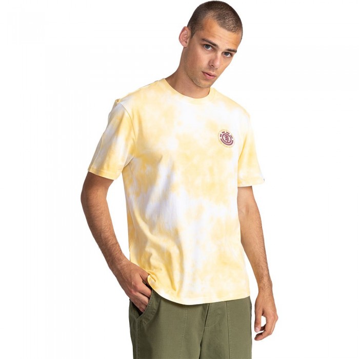 [해외]엘레먼트 Seal Bp Td Short Sleeve T-Shirt 14138658941 Cream Gold Tie