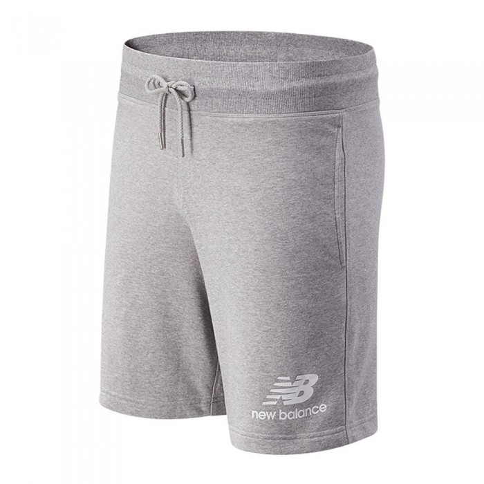 [해외]뉴발란스 Essentials Stacked Logo Shorts 6137615770 Grey