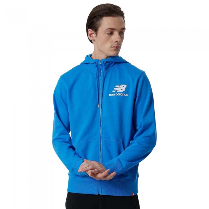 [해외]뉴발란스 Essentials Stacked Full Zip Sweatshirt 6138575932 Serene Blue