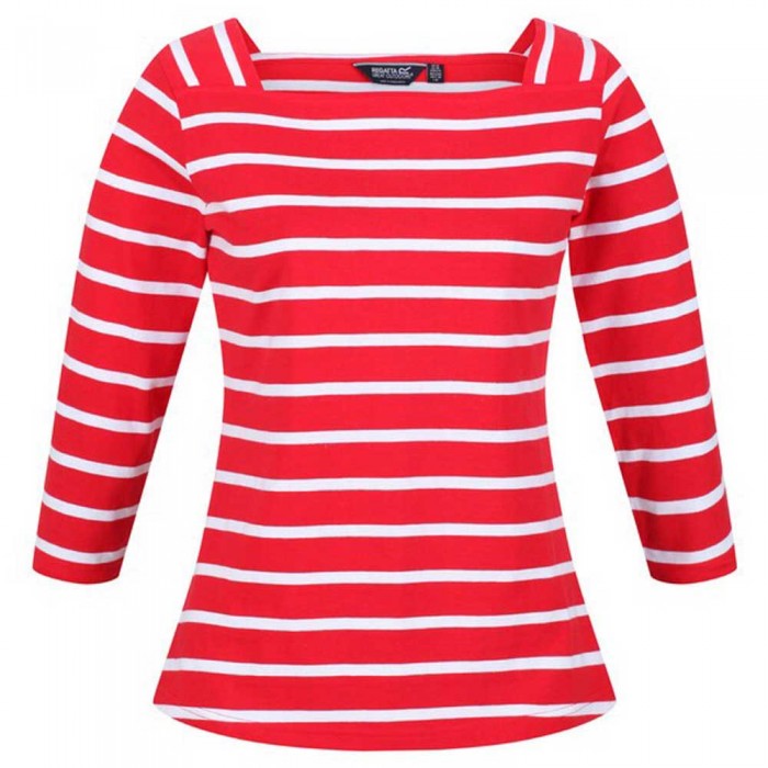 [해외]레가타 Polexia 3/4 소매 티셔츠 138724976 True Red / White Stripe